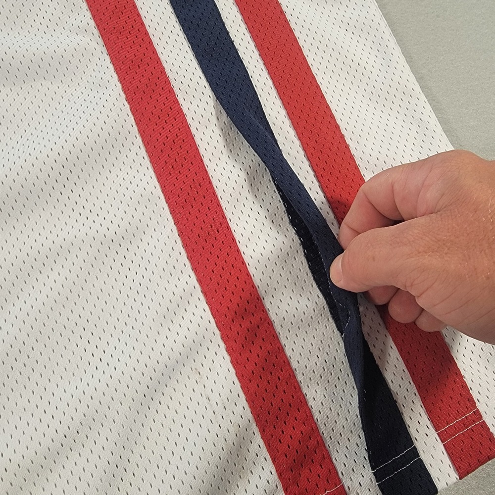 Vintage FUBU Athletic NY Nets ABA‎ Hardwood Classics Mesh Jersey Men's XL White - Picture 12 of 12